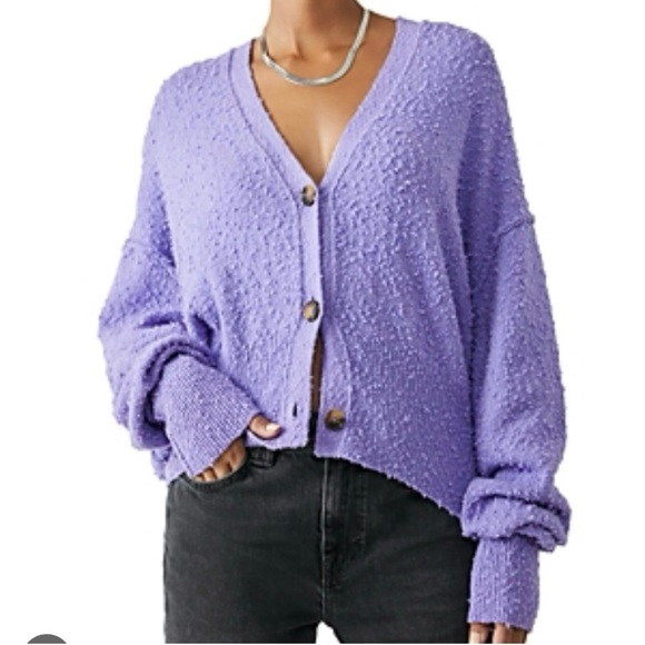 Free People Sweaters - Free People Found My Friend Cardigan in Moonberry Size M